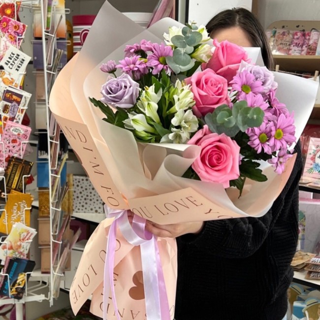 Букет цветов "С тобой" Букет цветов "С тобой"